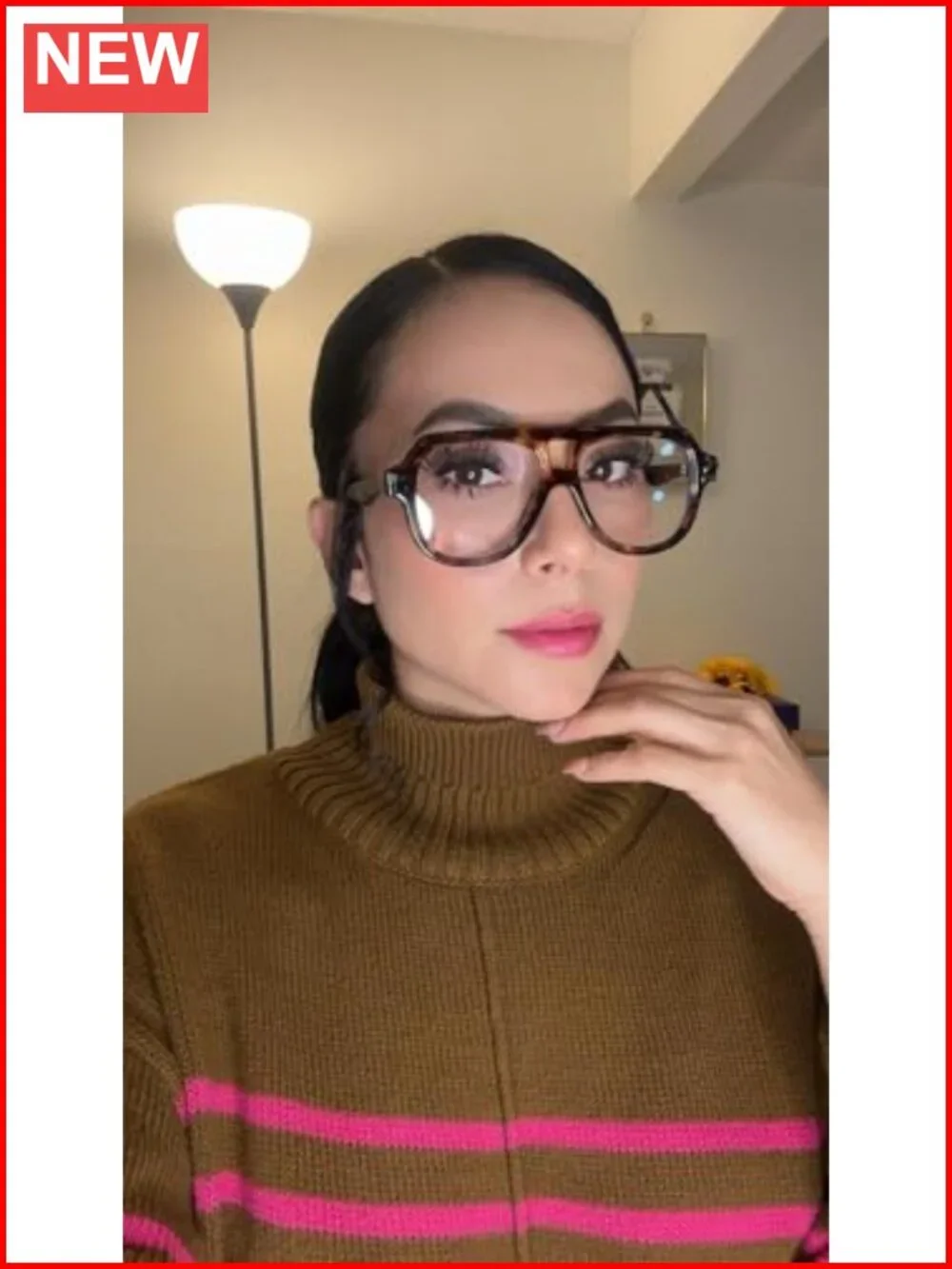 Blue Light Blocking Aviator Glasses Anti Glare Computer Eyeglasses